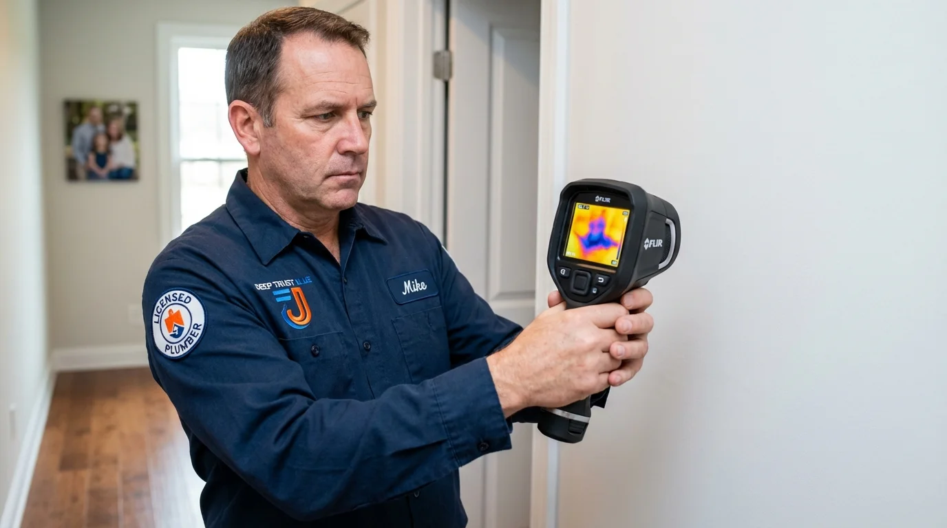 Thermal imaging leak detection by Johns Plumbing LLC in Fort Plain