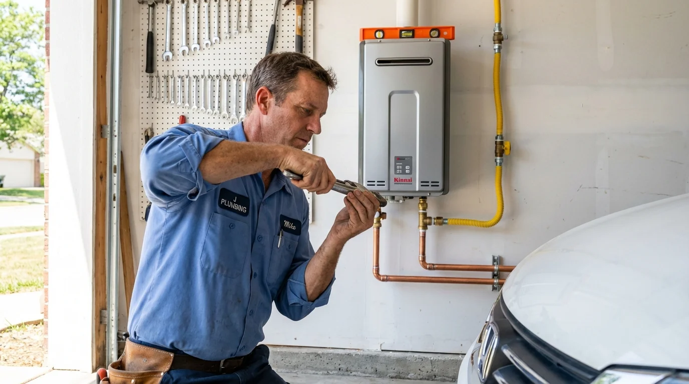 Tankless water heater installation by a Johns Plumbing LLC plumber in Fort Plain